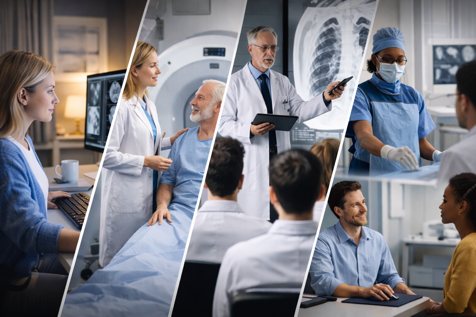 Different radiologists at work